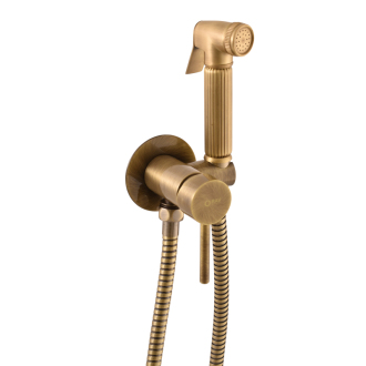 RAV SLEZÁK SEINA Baterie bidetová vestavěná s kovovou sprchou stará mosaz SE843/1SM