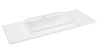 BRAHEA umyvadlo 111,6x51,5cm, rockstone, bílá mat BT112