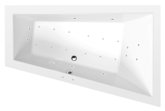 TRIANGL R hydromasážní vana, 180x120x50cm, Active Hydro-Air, chrom 57269