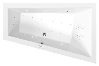 TRIANGL R hydromasážní vana, 180x120x50cm, Highline Hydro-Air, chrom 57273