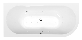 VIVA L hydromasážní vana, 175x80x47cm, Active Hydro-Air, chrom 57275