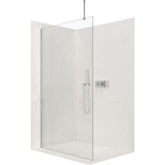 CERANO Sprchová zástěna Walk-in Onyx Top L/P chrom, transparent sklo 130x200