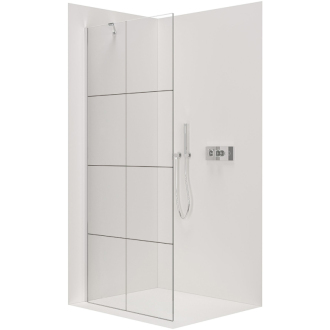 CERANO Sprchová zástěna Walk-in Onyx Y L/P chrom/industriální sklo 150x200