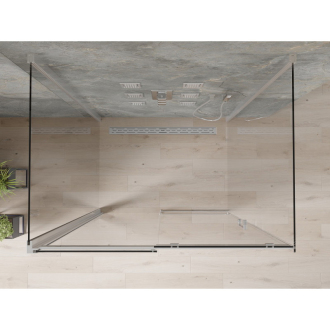 Mexen Omega 3stěnný sprchový kout, výsuvný 100x80, transp., chrom 825-100-080-01-00-3S