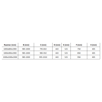 Mexen Omega 3stěnný sprchový kout, výsuvný 100x80, transp., chrom 825-100-080-01-00-3S