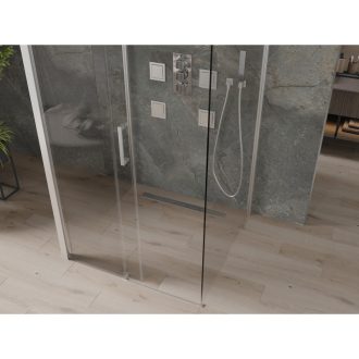 Mexen Omega 3stěnný sprchový kout, výsuvný 100x100, transp., chrom 825-100-100-01-00-3S