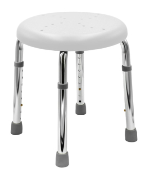 HANDICAP koupelnová stolička, průměr 45cm, bílá A170101 58957
