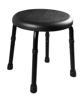 HANDICAP koupelnová stolička, průměr 45cm, černá A170110 58958