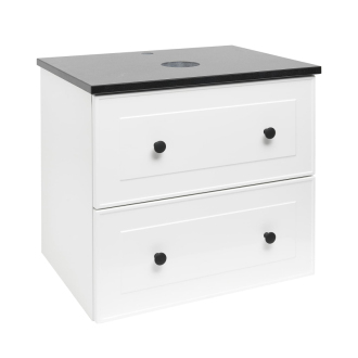 Koupelnová skříňka s krycí deskou Naturel Forli 60x45x46 cm bílá lesk FORLI60BIZ