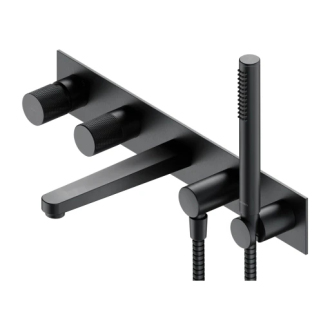 Omnires CONTOUR pět otvorová podomítková vanová baterie, kartáčovaný antracit CT8037-1AT