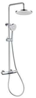 Sprchový systém SAT na stěnu s vanovým termostatem chrom SATSSTVK