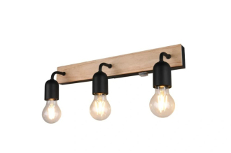Osvětlení Trio Arturo 45x12 cm kov dřevo TR284470332