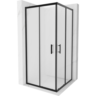 Mexen RIO sprchový kout 90 x 90 cm, sklo satén, černá 860-090-090-70-30