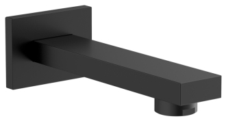 Nástěnná výtoková hubice, hranatá, 160mm, černá mat BO412 56094