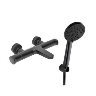 Vanová baterie SAT Dark s vanovým setem 150 mm černá matná SATBSDA222CSET1