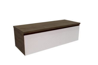 Koupelnová skříňka s krycí deskou Naturel Monza 119x30x45 cm ořech mat MONZA120WN