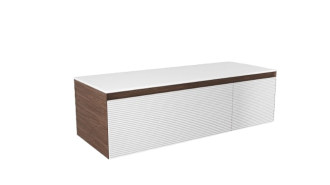 Koupelnová skříňka s krycí deskou Naturel Monza 119x30x45 cm ořech mat MONZA120WND