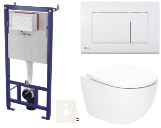 Závěsný wc set do lehkých stěn / předstěnová SAT Fusion SIKOSSTORFU20