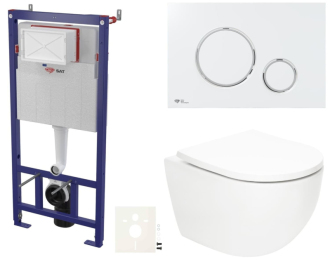 Závěsný wc set do lehkých stěn / předstěnová SAT Fusion SIKOSSTORFU70