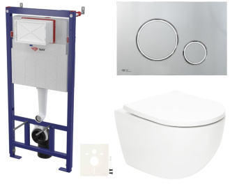 Závěsný wc set do lehkých stěn / předstěnová SAT Fusion SIKOSSTORFU71