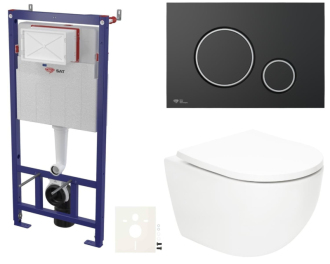 Závěsný wc set do lehkých stěn / předstěnová SAT Fusion SIKOSSTORFU78