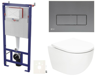 Závěsný wc set do lehkých stěn / předstěnová SAT Fusion SIKOSSTORFUGMM