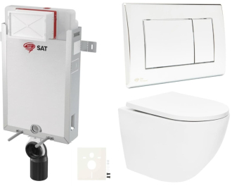 Závěsný wc set k zazdění SAT SIKOSZTOR6721