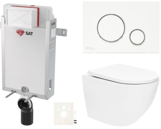 Závěsný wc set k zazdění SAT SIKOSZTOR6770