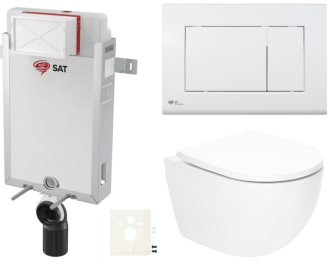 Závěsný wc set k zazdění SAT Fusion SIKOSZTORFU20