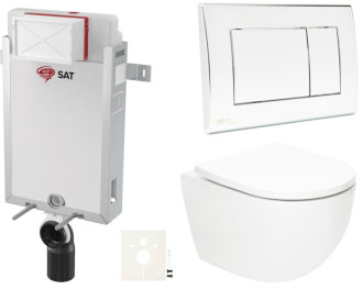 Závěsný wc set k zazdění SAT Fusion SIKOSZTORFU21