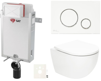 Závěsný wc set k zazdění SAT Fusion SIKOSZTORFU70