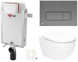 Závěsný wc set k zazdění SAT Fusion SIKOSZTORFUGMM