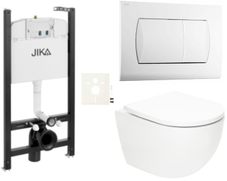 Závěsný wc set do lehkých stěn / předstěnová SAT Fusion SIKOJSTORFU1