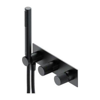 Omnires CONTOUR podomítková sprchová baterie se sprchou, kartáčovaný antracit CT8035-1AT