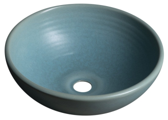 ATTILA keramické umyvadlo, průměr 43cm, tyrkysová