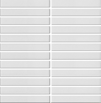 Keramická mozaika Premium Mosaic Kit Kat white 30x30 cm mat MOSKK2WHM