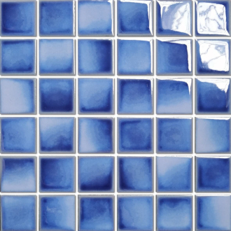 Keramická mozaika Premium Mosaic aqua blue 31x31 cm lesk MOSBH5ABLL