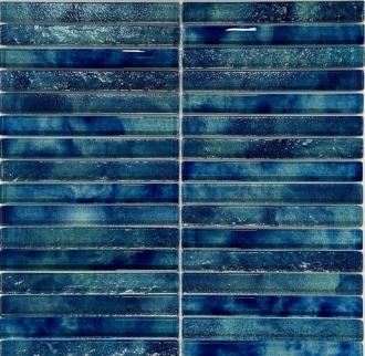 Skleněná mozaika Premium Mosaic deep blue 30x30 cm lesk MOSPTK3