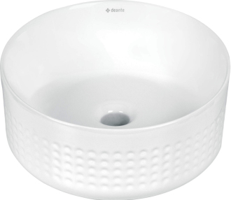 Deante Alpinia asymetrické kulaté umyvadlo na desku, 360 mm CGN_6U3S