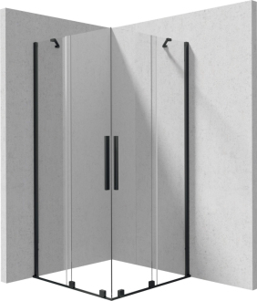 Deante PRIZMA sprchová kabina 90x90 cm KTJ_N39R + KTJ_N39R, černá KPNNP09P09