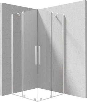 Deante PRIZMA sprchová kabina 90x90 cm KTJ_A39R + KTJ_A39R, bílá KPNAP09P09