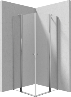 Deante KERRIA PLUS sprchová kabina 80x80 cm KTSU042P + KTSU042P, chrom KKN0U08U08