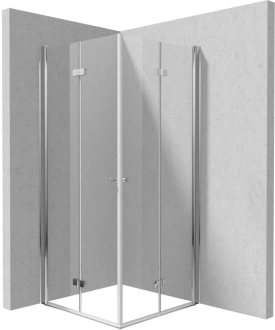 Deante KERRIA PLUS sprchová kabina 80x80 cm KTSX042P + KTSX042P, chrom KKN0X08X08