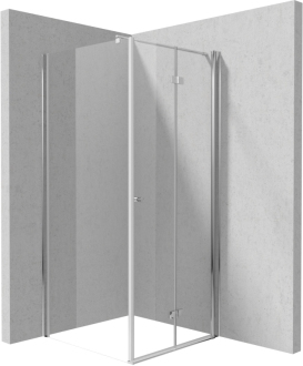 Deante KERRIA PLUS sprchová kabina 90x90 cm KTSX041P + KTS_039P, chrom KKN0X09S09