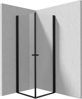 Deante KERRIA PLUS sprchová kabina 80x80 cm KTSWN42P + KTSWN42P, černá KKNNW08W08