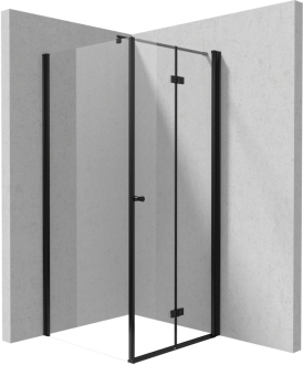 Deante KERRIA PLUS sprchová kabina 80x80 cm KTSXN42P + KTS_N38P, černá KKNNX08S08