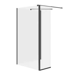 Cersanit Mille SET B801 Walk-In černý čiré sklo S601-188