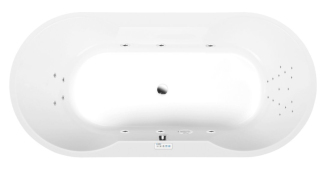 IO hydromasážní vana, 180x85x49cm, Highline Hydro, chrom 56984