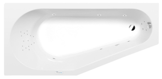 PROJEKTA L hydromasážní vana, 160x80x44cm, Highline Hydro, chrom 57146