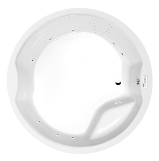 ROYAL ROUND hydromasážní vana, 172x172x49cm, Highline Hydro, chrom 57188